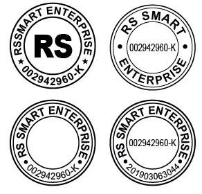 Layout Round 02 Company Round Stamp Layout design