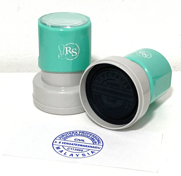 F35 Pre-Ink Rubber Stamp - Side View 02
