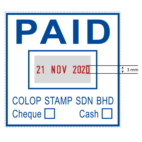 Q43D-Imprint Colop Q43D (Date)