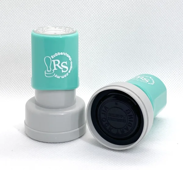 f30-pre-ink-stamp-side F30 Pre-Ink Rubber Stamp - Side View