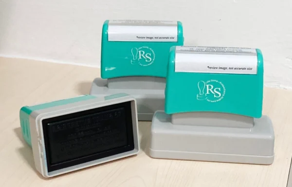 F2755 Pre-Ink Rubber Stamp - Side View