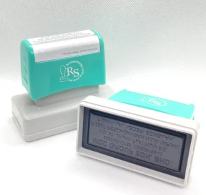 F2767 Pre-Ink Rubber Stamp - Side View