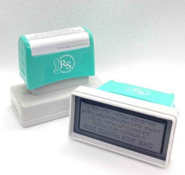 F2767 Pre-Ink Rubber Stamp - Side View