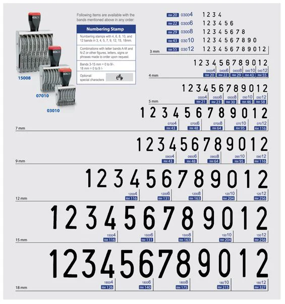 Numbering Stamp