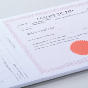 Share Certificate